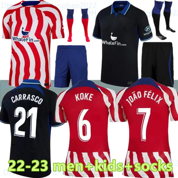 soccer jerseys 22 23 joao felix home 2022 2023 m. llorente correa camiseta football shirts uniforms away kids kit griezmann r. de paul cunha, Black;yellow
soccer jerseys 22 23 joao felix home 2022 2023 m. llorente correa camiseta football shirts uniforms away kids kit griezmann r. de paul cunha, Black;yellow