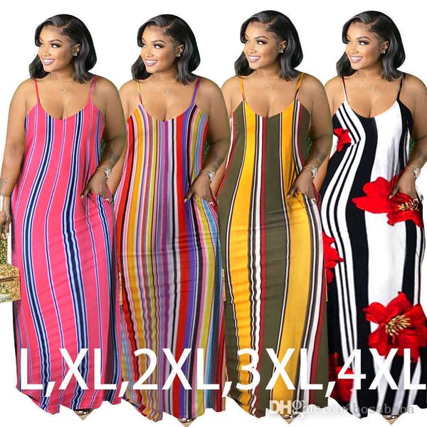 plus size casual stripe printed dress women strap suspenders sleeveless long maxi dresses nice color printing loose woman sundress l-4xl, Black
plus size casual stripe printed dress women strap suspenders sleeveless long maxi dresses nice color printing loose woman sundress l-4xl, Black