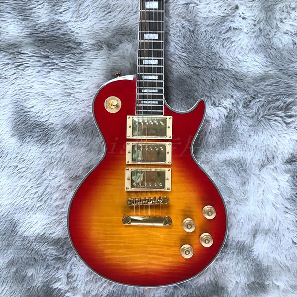 sunburst red color mahogany body electric guitar made in china gold hardware beautiful and wonderful
sunburst red color mahogany body electric guitar made in china gold hardware beautiful and wonderful