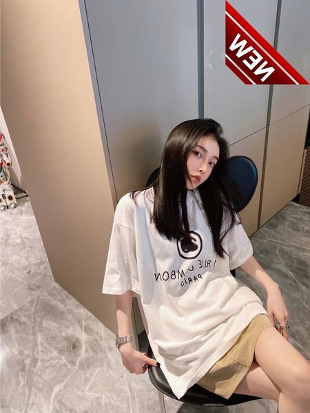ch22 summer short sleeve front back letters printing generous and simple both fashionable loose t-shirt, White;black
ch22 summer short sleeve front back letters printing generous and simple both fashionable loose t-shirt, White;black