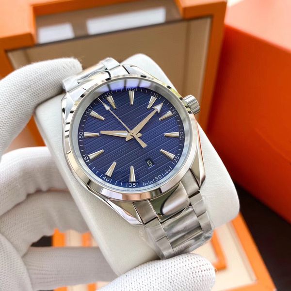 luxury watch men's watch 41.5mm blue dial master automatic mechanical watches sapphire glass classic folding strap super luminous water, Slivery;brown
luxury watch men's watch 41.5mm blue dial master automatic mechanical watches sapphire glass classic folding strap super luminous water, Slivery;brown