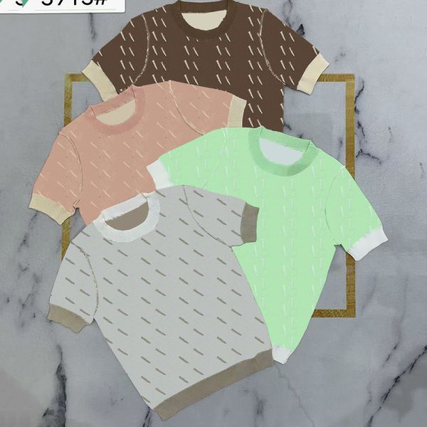 women knit t shirts luxury letter jacquard shirt ladies elastic charm seasons soft touch shirts clothing, White
women knit t shirts luxury letter jacquard shirt ladies elastic charm seasons soft touch shirts clothing, White