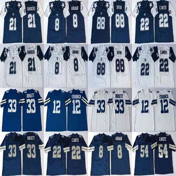 rare 54 randy white 88 michael irvin 8 troy aikman 12 roger staubach 21 deion sanders white blue retro football jerseys stitched mens, Black
rare 54 randy white 88 michael irvin 8 troy aikman 12 roger staubach 21 deion sanders white blue retro football jerseys stitched mens, Black