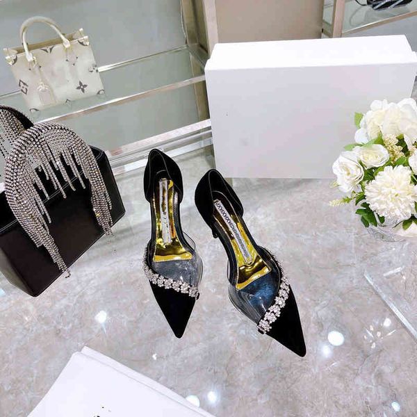 slippers high version aw bride wedding shoes french transparent splicing high heels women's thin hollow pointed single, Black
slippers high version aw bride wedding shoes french transparent splicing high heels women's thin hollow pointed single, Black