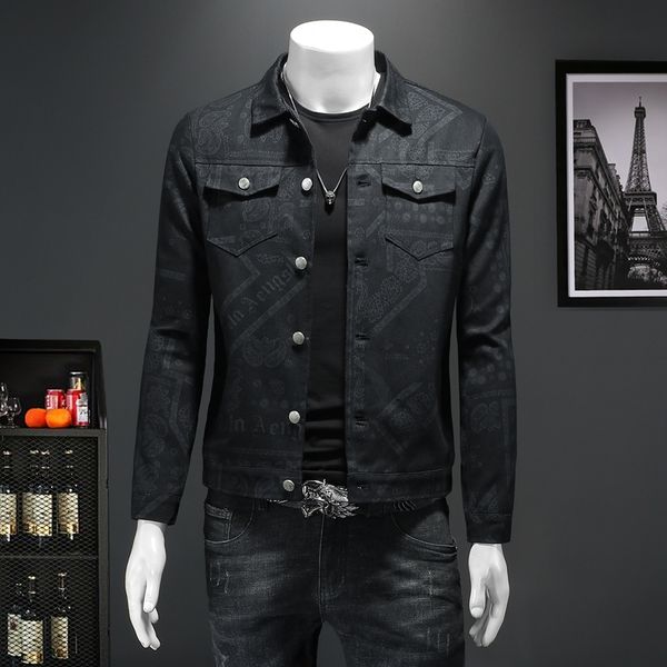 s-5xl spring jacket men's short lapel simple versatile high-end youth print casual thin jacket asian size, Black;brown
s-5xl spring jacket men's short lapel simple versatile high-end youth print casual thin jacket asian size, Black;brown