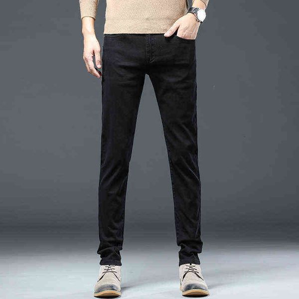 designer mens korean autumn and winter black white jeans teenagers personality fashion elastic slim fit small foot straight tube, Blue
designer mens korean autumn and winter black white jeans teenagers personality fashion elastic slim fit small foot straight tube, Blue