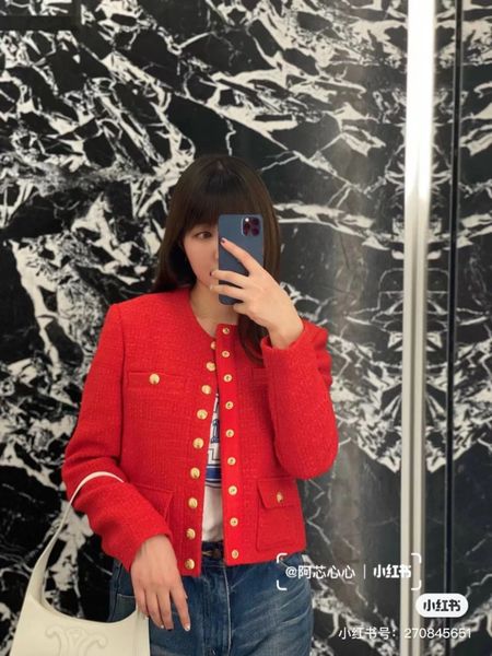 women's knits & tees designer shenzhen nanyou high edition ce lin 2022 spring new single breasted round neck tweed wool french small fr, White
women's knits & tees designer shenzhen nanyou high edition ce lin 2022 spring new single breasted round neck tweed wool french small fr, White