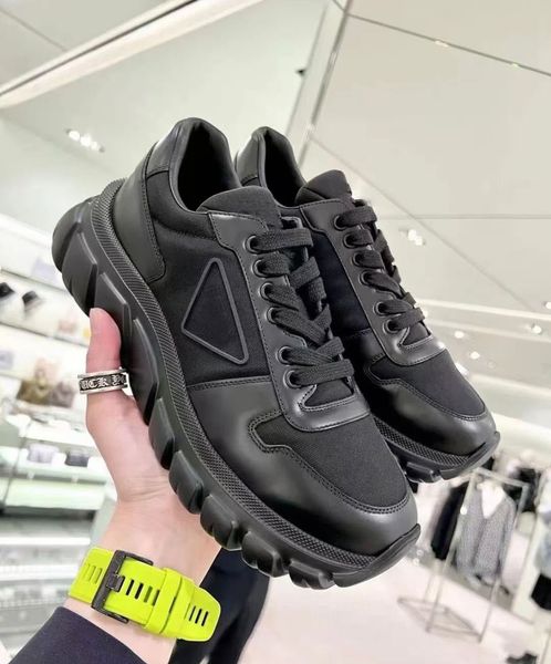 luxury design re-nylon brushed leather sneakers shoes men chunky lightweight casual rubber triangle lifestyle aesthetic outdoor trainers, Black
luxury design re-nylon brushed leather sneakers shoes men chunky lightweight casual rubber triangle lifestyle aesthetic outdoor trainers, Black