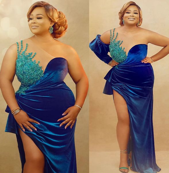 2022 plus size arabic aso ebi royal blue velvet prom dresses lace beaded evening formal party second reception birthday engagement bridesmai, Black
2022 plus size arabic aso ebi royal blue velvet prom dresses lace beaded evening formal party second reception birthday engagement bridesmai, Black