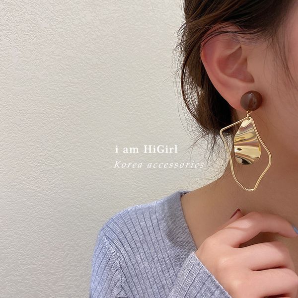 925 silver needle irregular enamel earrings women korean simple fashionable asymmetric earrings internet influencer personalized eardrop, Golden
925 silver needle irregular enamel earrings women korean simple fashionable asymmetric earrings internet influencer personalized eardrop, Golden