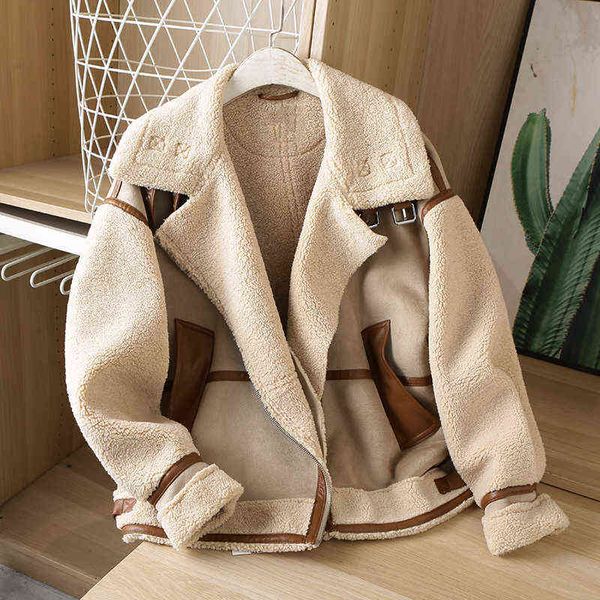 zaahonew winter women thick warm vintage patchwork suede lambwool biker jackets jacket chic loose faux leather outfit female j220727, Black
zaahonew winter women thick warm vintage patchwork suede lambwool biker jackets jacket chic loose faux leather outfit female j220727, Black