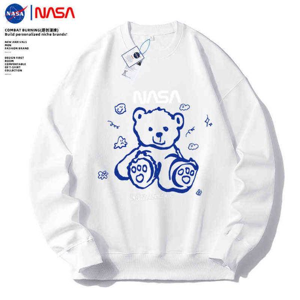 hoodies sweatshirts designer hoodie nasa co branded sweater men's spring and autumn thickened cotton 330g round neck pullover loose lar, Black
hoodies sweatshirts designer hoodie nasa co branded sweater men's spring and autumn thickened cotton 330g round neck pullover loose lar, Black