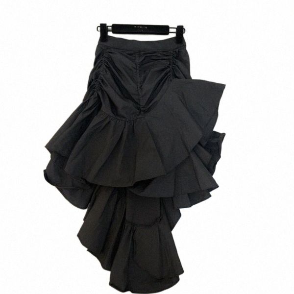 skirts 2022 spring summer high waist elastic ruffles pleated black long skirt women mf901 q0sr#
skirts 2022 spring summer high waist elastic ruffles pleated black long skirt women mf901 q0sr#
