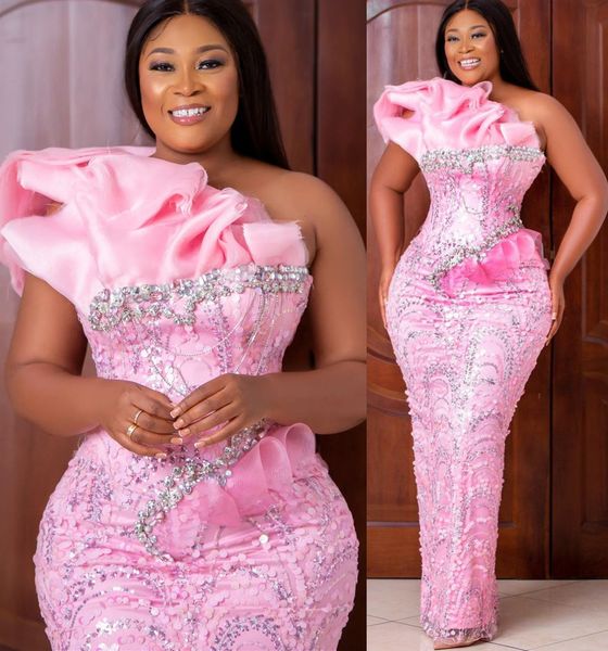 2022 plus size arabic aso ebi pink luxurious sparkly prom dresses sequined lace evening formal party second reception birthday engagement go, Black
2022 plus size arabic aso ebi pink luxurious sparkly prom dresses sequined lace evening formal party second reception birthday engagement go, Black