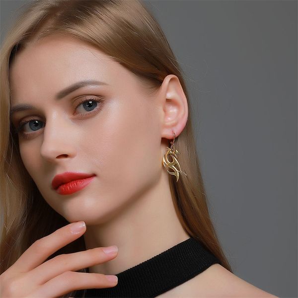 punk style ancient dragon totem dangle earrings trendy women animals buckle drop earring european lady gold alloy ear jewelry wholesale, Silver
punk style ancient dragon totem dangle earrings trendy women animals buckle drop earring european lady gold alloy ear jewelry wholesale, Silver