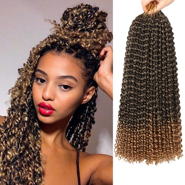 passion twist hair 18 inch water wave long bohemian spring twist hair crochet braids 80g/pcs synthetic hair extension ls06, Black
passion twist hair 18 inch water wave long bohemian spring twist hair crochet braids 80g/pcs synthetic hair extension ls06, Black