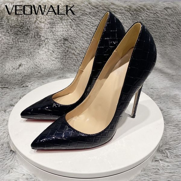 veowalk shiny black croc effect women pointed toe stiletto pumps ladies slip on high heel shoes 8cm 10cm 12cm customize 220428
veowalk shiny black croc effect women pointed toe stiletto pumps ladies slip on high heel shoes 8cm 10cm 12cm customize 220428