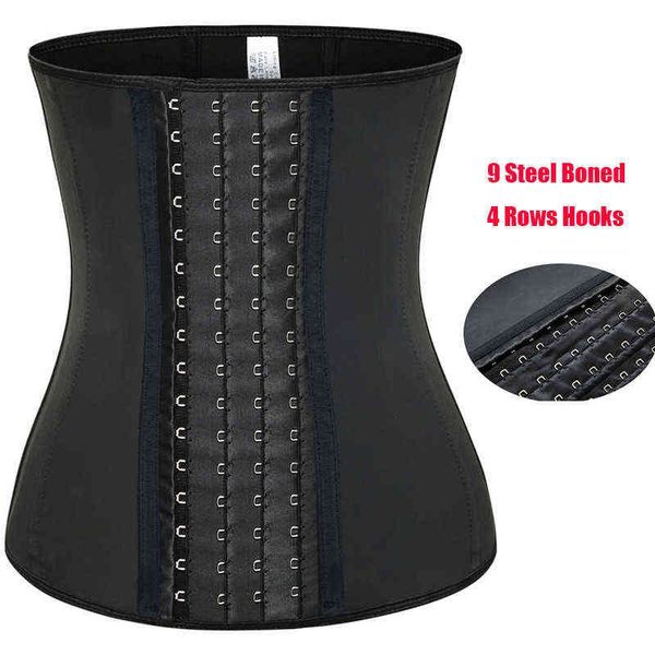 latex waist trainer for women 9 steel boned underbust corsets and bustiers waist cincher tummy body shaper belt fajas t220805
latex waist trainer for women 9 steel boned underbust corsets and bustiers waist cincher tummy body shaper belt fajas t220805