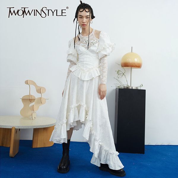 asymmetrical patchwork ruffle dress for women square collar short sleeve high waist vintage dresses female fashion 210423, Black;gray
asymmetrical patchwork ruffle dress for women square collar short sleeve high waist vintage dresses female fashion 210423, Black;gray