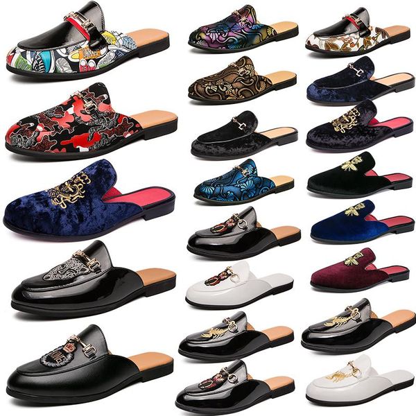 leather men slippers soft cowhide lazy shoes luxury designer metal buckle beach slippers mules princetown classic sandals, Black
leather men slippers soft cowhide lazy shoes luxury designer metal buckle beach slippers mules princetown classic sandals, Black