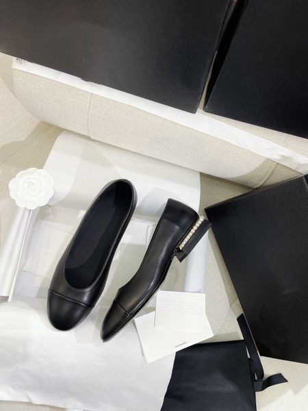 dance shoes pearl heel color block ballerina leather women shoes vintage style flats, Black
dance shoes pearl heel color block ballerina leather women shoes vintage style flats, Black