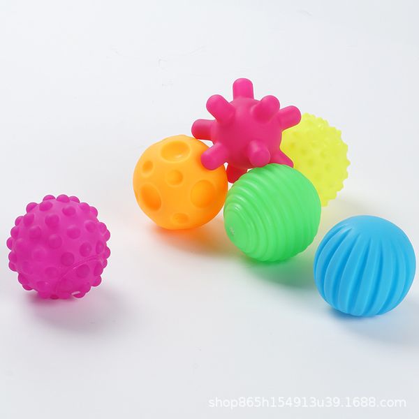 6pcs/set baby toy ball set baby education develop tactile senses training massage soft touch hand kids shower bath
6pcs/set baby toy ball set baby education develop tactile senses training massage soft touch hand kids shower bath