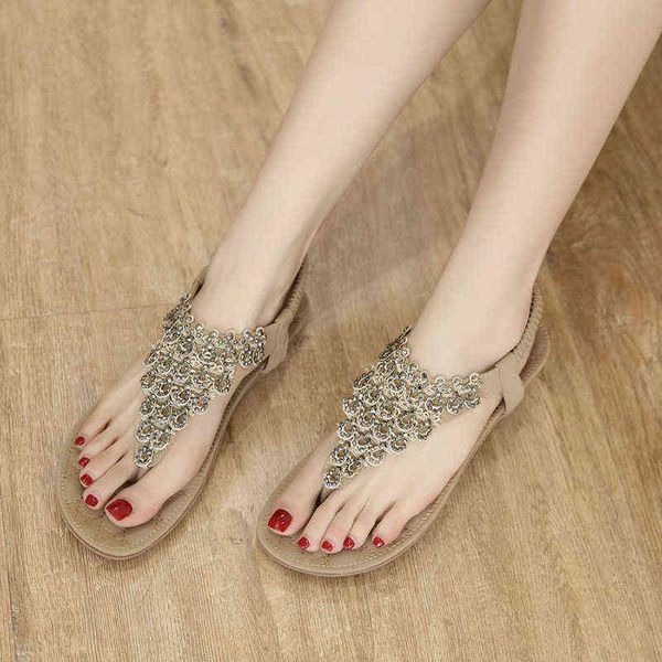 2022 summer sandals lace rhinestone bohemian foreign trade large rubber band flat shoes, Black
2022 summer sandals lace rhinestone bohemian foreign trade large rubber band flat shoes, Black