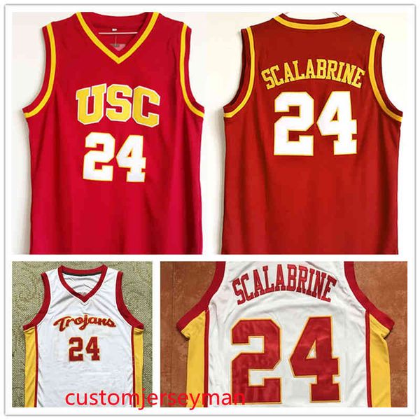 college usc scalabrine #24 brian basketball jersey white red black mens stitched custom made size s-5xl
college usc scalabrine #24 brian basketball jersey white red black mens stitched custom made size s-5xl