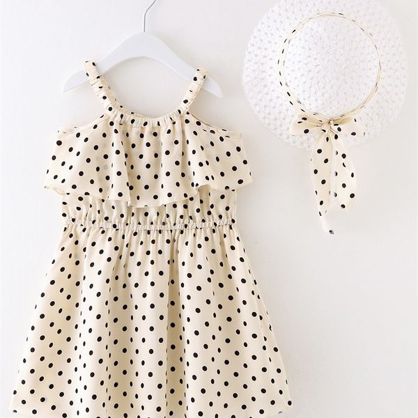 toddler girls polka dot ruffle dress with hat she, Red;yellow
toddler girls polka dot ruffle dress with hat she, Red;yellow