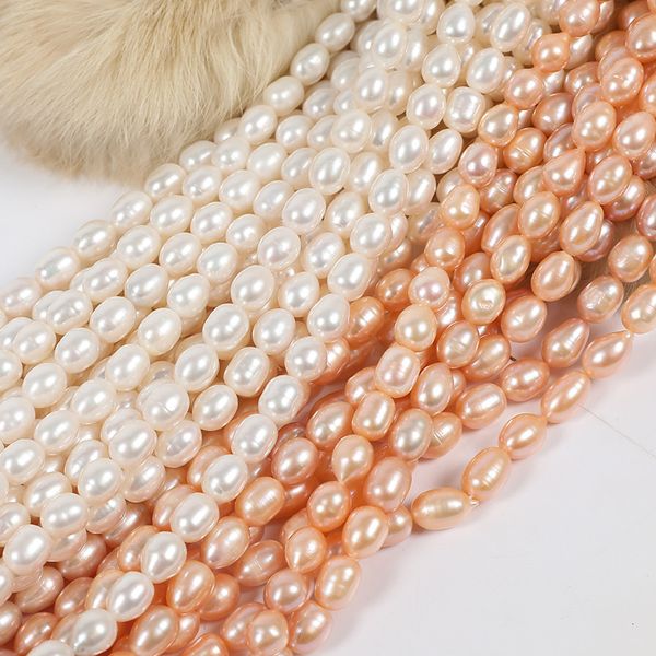 5-6mm white pink 100% pure natural fresh water pearls rice shaped pearl semi-finished 34-36cm for diy bracelet necklace
5-6mm white pink 100% pure natural fresh water pearls rice shaped pearl semi-finished 34-36cm for diy bracelet necklace