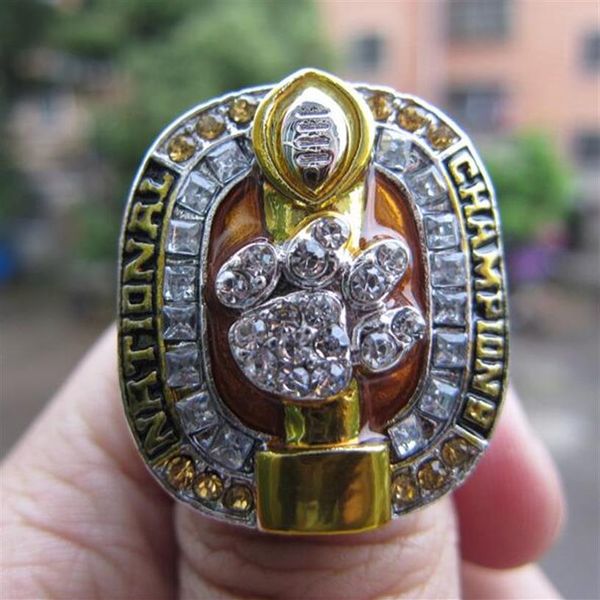 2016 clemson tigers national championship ring with wooden display box souvenir men fan gift 2019 whole drop 263k, Golden;silver
2016 clemson tigers national championship ring with wooden display box souvenir men fan gift 2019 whole drop 263k, Golden;silver