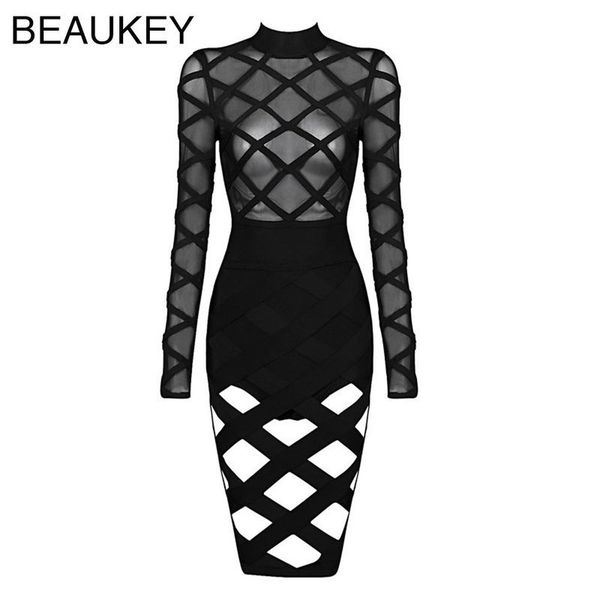 rayon black high neck long sleeve hollow out mesh lattice 2 piece women bodycon knee length bandage dress 210414, Black;gray
rayon black high neck long sleeve hollow out mesh lattice 2 piece women bodycon knee length bandage dress 210414, Black;gray