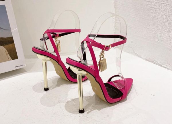 to-mford metal padlock narrow word band high-heeled sandals .5cm women's leather luxury designer high-heeled shoes original box trans, Black
to-mford metal padlock narrow word band high-heeled sandals .5cm women's leather luxury designer high-heeled shoes original box trans, Black