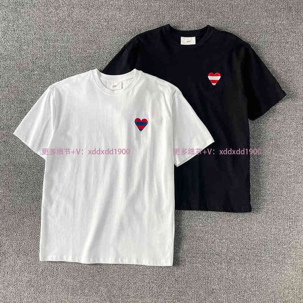 designercorrect high fashion version rainbow love red peach heart embroidered men's and women's lovers' short sleeved t-shirt, White
designercorrect high fashion version rainbow love red peach heart embroidered men's and women's lovers' short sleeved t-shirt, White