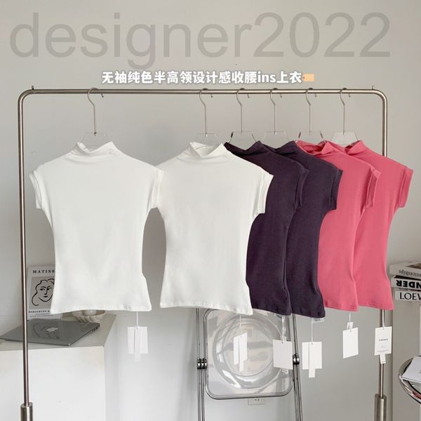 women's t-shirt designer han yujia korean female anchor half high neck shoulder sleeve slim s-curve t-shirt mear, White
women's t-shirt designer han yujia korean female anchor half high neck shoulder sleeve slim s-curve t-shirt mear, White