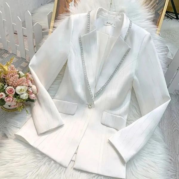 women's suits & blazers 2022 size 3xl women's spring autumn jacket diamond-studded bright silk satin coat slim high-end blazer wom, White;black
women's suits & blazers 2022 size 3xl women's spring autumn jacket diamond-studded bright silk satin coat slim high-end blazer wom, White;black