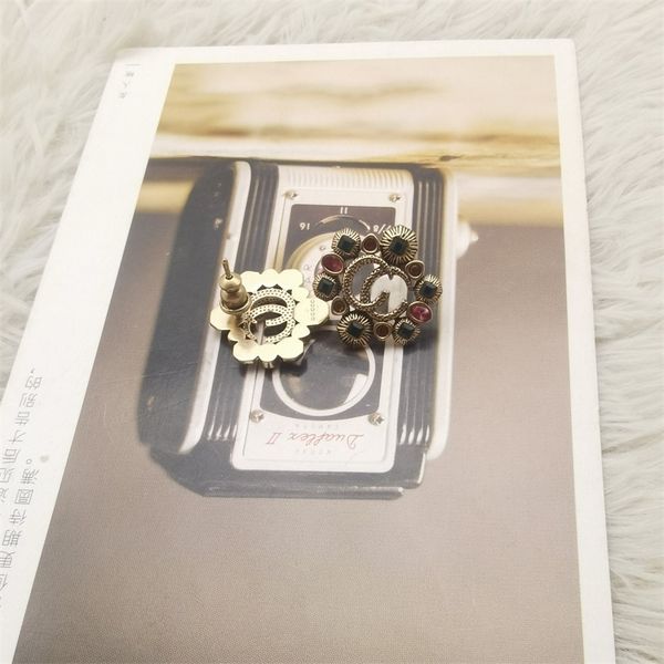 design ancient national style atmosphere color diamond exotic style simple high version earrings women's double, Golden
design ancient national style atmosphere color diamond exotic style simple high version earrings women's double, Golden