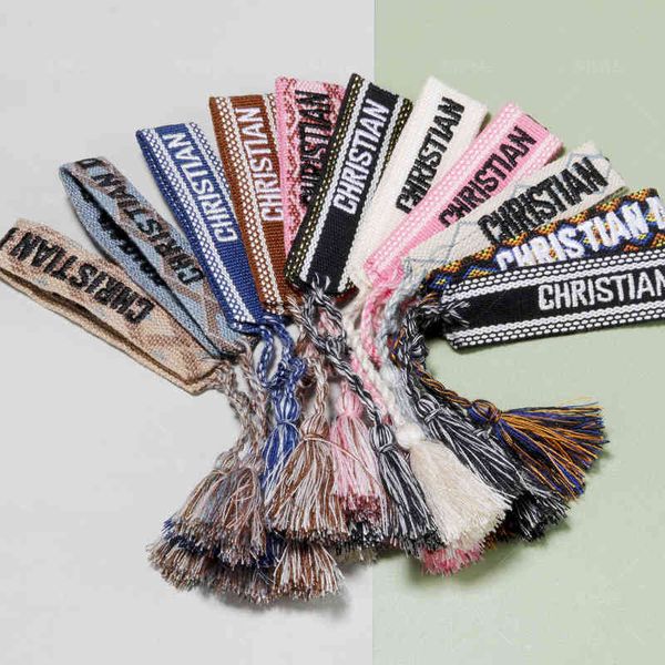 weave cotton thread embroidery wrist strap tassel braided bracelet female bohemian letter european and american bracelet gift, Golden;silver
weave cotton thread embroidery wrist strap tassel braided bracelet female bohemian letter european and american bracelet gift, Golden;silver