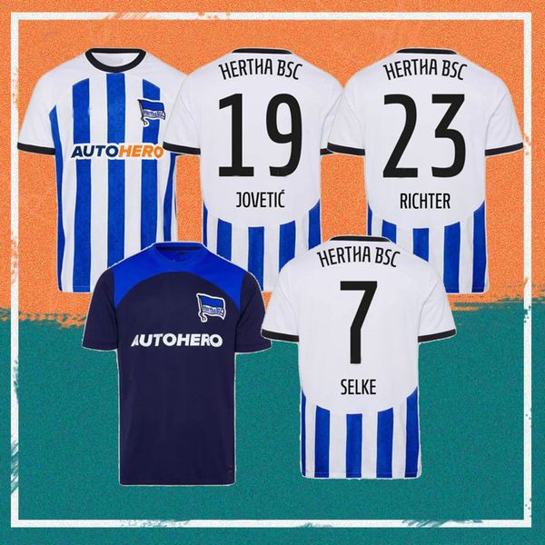 22/23 hertha berlin soccer jerseys 2022 home darida piatek serdar cunha maillots foot shirt lukebakio cordoba boyata tousart selke richter f, Black 
22/23 hertha berlin soccer jerseys 2022 home darida piatek serdar cunha maillots foot shirt lukebakio cordoba boyata tousart selke richter f, Black