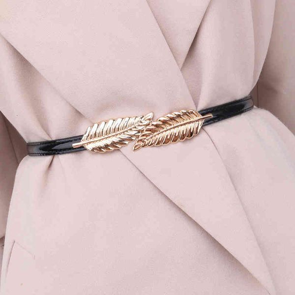 belts adjustable lacquer leather metal round buckle thin belt women's leaf decoration sweater accessories waist chain s8m8, Black;brown
belts adjustable lacquer leather metal round buckle thin belt women's leaf decoration sweater accessories waist chain s8m8, Black;brown