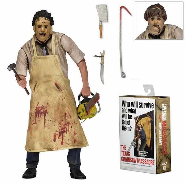 huiya01 18cm neca 40th anniversary ultimate leatherface classic terror movie the texas chainsaw massacre action figure q0722
huiya01 18cm neca 40th anniversary ultimate leatherface classic terror movie the texas chainsaw massacre action figure q0722