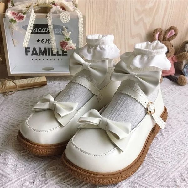 ladies lolita cute kawaii bowknot heart mary jane shoes platform fashion goth buckle strap white leather casual flats for women 220616, Black
ladies lolita cute kawaii bowknot heart mary jane shoes platform fashion goth buckle strap white leather casual flats for women 220616, Black