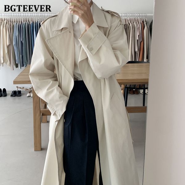elegant lapel oversized women trench coats long sleeve loose belted sashes female solid windbreaker 2021 autumn winter, Tan;black
elegant lapel oversized women trench coats long sleeve loose belted sashes female solid windbreaker 2021 autumn winter, Tan;black