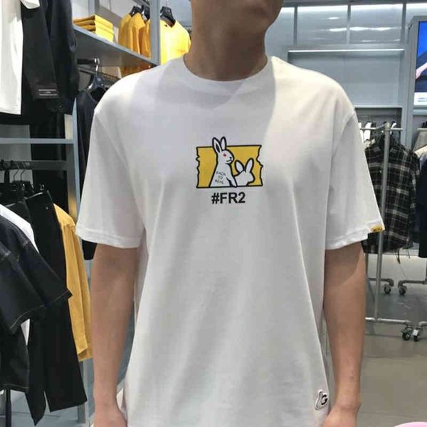selling designer t shirt tide brand 2fr rabbit print short sleeve t-shirt loose os sweatshirt ins new men's and women's summer cot, White;black
selling designer t shirt tide brand 2fr rabbit print short sleeve t-shirt loose os sweatshirt ins new men's and women's summer cot, White;black