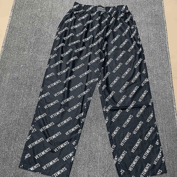 full vetements pants men women streetwear vetements straight pants fabric vtm trousers t220722, Black
full vetements pants men women streetwear vetements straight pants fabric vtm trousers t220722, Black