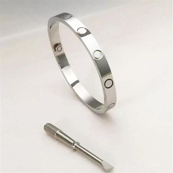3 colors women designer bangles with screwdriver 16/19/21 cm love stainless steel gold pated luxury style couple brace294h, Black
3 colors women designer bangles with screwdriver 16/19/21 cm love stainless steel gold pated luxury style couple brace294h, Black