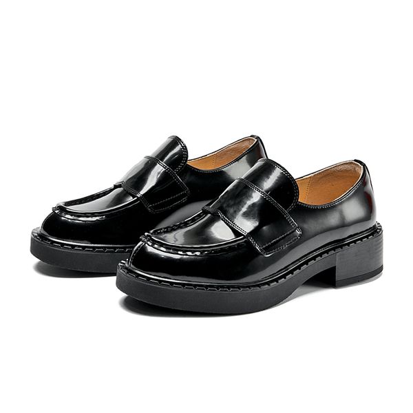 loafers women genuine leather spring british style girls shoes slip on casual office shoes for ladies students, Black
loafers women genuine leather spring british style girls shoes slip on casual office shoes for ladies students, Black