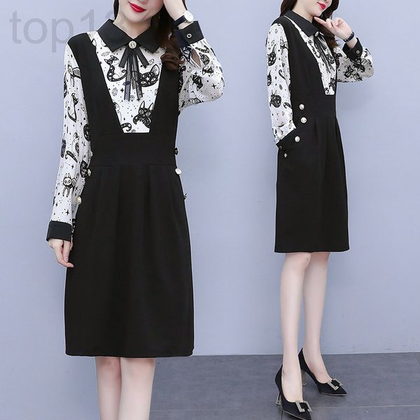 casual dresses designer large dress 2021 autumn new simple lovely age reduction holiday two fat sister long sleeved m5rn, Black;gray
casual dresses designer large dress 2021 autumn new simple lovely age reduction holiday two fat sister long sleeved m5rn, Black;gray