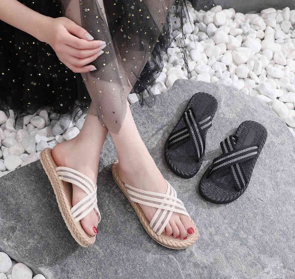 2022 summer new women's fashionable comfortable crossed rope flat bottom 2022 brand luxury fashion design ladies slippers, Black
2022 summer new women's fashionable comfortable crossed rope flat bottom 2022 brand luxury fashion design ladies slippers, Black