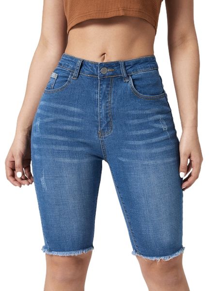 raw hem zip fly denim shorts h7bo#, White;black